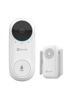Buy DB2C Wire-Free Video Doorbell With Chime Rechargable Battery Powerd Wireless Smart Home Security Camera in Egypt