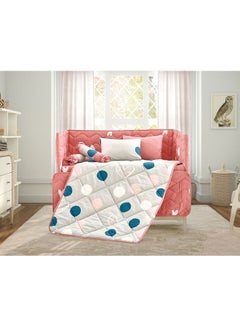 Buy 9-Piece Baby Printed Comforter Set Cotton Blend Multicolour 95x145cm in Saudi Arabia