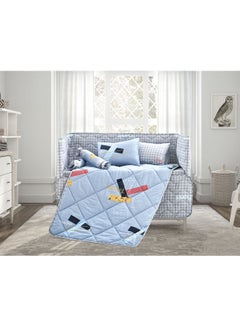 اشتري 9-Piece Baby Printed Comforter Set مزيج القطن متعدد الألوان 95x145سم في السعودية