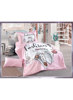 Buy 4-Piece Single Size Printed Comforter Set Polyester Multicolour 180x230cm in Saudi Arabia