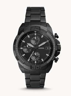 Buy Men's Bronson Round Shape Chronograph Wrist Watch FS5853 - 44mm - Black in UAE