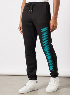 Buy Drawstring Sweatpants Black in UAE