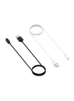 Buy 2-Piece Charging Cable for Huawei Watch Fit / Watch mini / Huawei Band 6 / Huawei Band 7 / HONOR Band 6 / Honor Watch ES Black/White in UAE