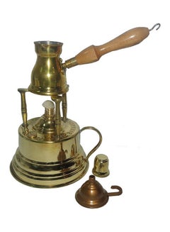 Buy Brass Turkish Greek Coffee Alcohol Burner Maker Table Gold in Egypt