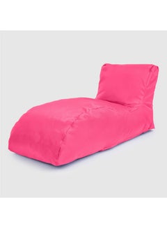 Buy Leather Lounger Bean Bag Pink 130 × 75 × 62cm in Egypt