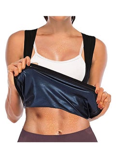 اشتري Sauna Sweat Vest For Women Workout Tank Top Slimming Polymer Sauna Suit في مصر
