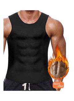 Buy Men Neoprene Sauna Vest Weight Loss Sweat Suit Hot Corset Workout Body Shaper Waist Trainer in Egypt