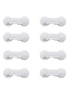 Buy 8-Piece Latching System Infant One-handed Safety Lock, Non-toxic Plastic Materials in Egypt