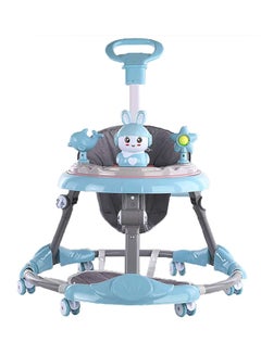 Buy Anti-Rollover Foldable Portable Smooth Cushioned Seat Unique Design Walker - Blue in UAE
