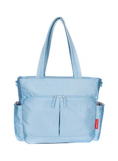 اشتري حقيبة حفاضات ويستشستر مزودة بخطافات لعربة الأطفال وبساط لتغيير الحفاضات، حقيبة حفاضات كبيرة للأطفال، حقيبة تسوق للشاطئ مناسبة للسفر (لون أزرق) في الامارات