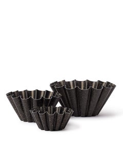 Buy 3 Pcs Brioche Cake Mold  Non-Stick (21+16) + Black 12cm in Egypt