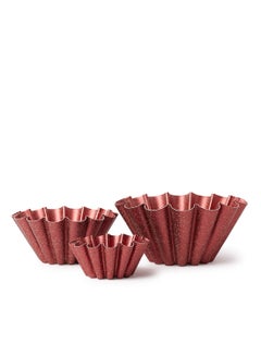 Buy 3 Pcs Brioche Cake Mold  Non-Stick (21+16) + Red 12cm in Egypt