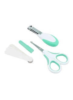 Buy Small Scissor With Rounded Tips Nail Clippers And Nail Files Set - Green/White in Saudi Arabia