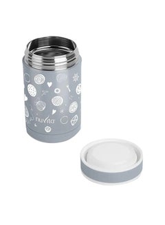 Buy Stainless Steel Thermal Food Container, 500 ml - Grey in Saudi Arabia