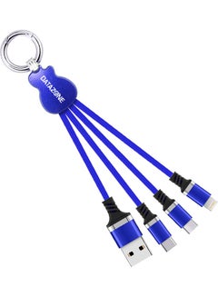 Buy 4 In 1 Data Sync And Charging Cable Blue in Saudi Arabia