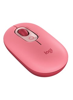 Buy POP Mouse, Wireless Mouse With Customisable Emojis, SilentTouch Technology, Precision/Speed Scroll, Compact Design, Bluetooth, USB, Multi-Device, OS Compatible Pink in Saudi Arabia