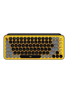 Buy POP Keys Mechanical Wireless Keyboard With Customisable Emoji Keys, Durable Compact Design, Bluetooth Or USB Connectivity, Multi-Device, OS Compatible, Arabic Layout Yellow in Saudi Arabia