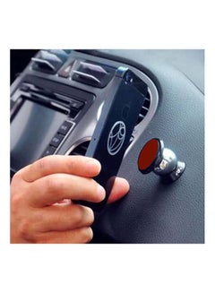 Buy Magnetic Rotary Mobile Phone Car Holder For Samsung Galaxy S6/S6 Edge/S6 Edge Plus/Note 5 Silver/Black in UAE