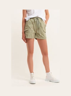 اشتري High Rise Mini Shorts Antik Seagrass في السعودية