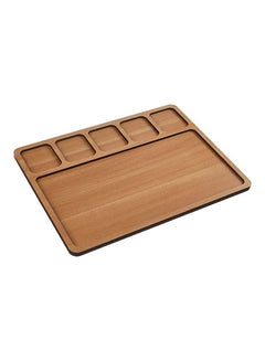 اشتري Wooden Snacks Plate Brown في مصر