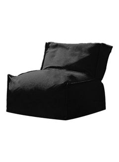 Buy Linen Bean Bag Black 70x70x70cm in Saudi Arabia