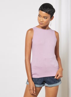 Buy Basic Tank Top Purple in Saudi Arabia