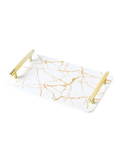 Buy Creative Ceramic Decorative Tray Multicolour 30x18.3x3.7cm in Saudi Arabia