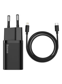 Buy PD 20W USB C Charger EU Set for iPhone 13 Pro, iPad 2021 Type C Fast Charging Wall Plug with Type C To Lightning Cable Compatible for New iPad 9,iPhone 13 Pro/13 Pro Max/13/13mini/12 Pro/11 Pro, iPad Pro 2021 Black in UAE