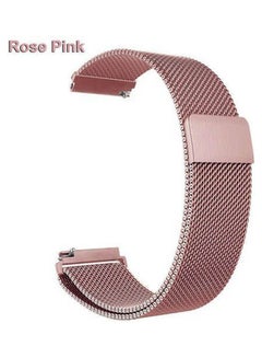 Buy Stainless Steel Metal Strap Bands 22mm For Honor Watch Magic 2 46mm Pink in Egypt