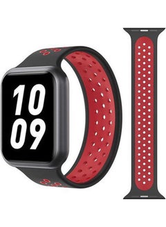 اشتري Apple Watch Series 4 Or Sport Silicone Solo Loop Replacement Band Black في مصر