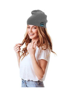 اشتري Upgraded Wireless Bluetooth 5.0 Headphones Beanie Hat HS-3DD2-F2EV Grey في مصر