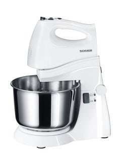 Buy Hand Mixer Set With Stainless Steel Mixing Bowl 3 L 250 W HM 3819 White in Saudi Arabia