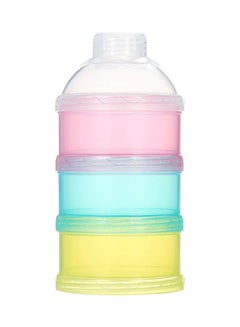 Buy 3-Layer Portable Leak Proof Baby Milk Powder Dispenser With BPA Free Containers in UAE