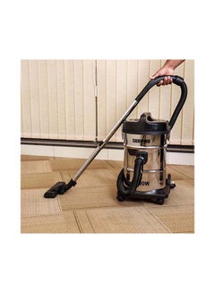 Buy 2-in-1 Blow and Dry Vacuum Cleaner, Powerful Copper Motor, Stainless Steel Tank - Dust Full Indicator - 2-Year Warranty 23 L 2300 W GVC2597 Silver/Black in UAE