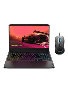 Buy Ideapad Gaming 3 15.6 Inch Full Hd Ryzen 5 5600H 16 GB Ram 512 GB SSD 6 GB Nvidia Geforce Rtx Series 3060 Gddr6 Graphics Graphic Card - Dos + Gaming RGB Mouse English/Arabic Black in UAE