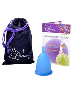 Buy Reusable Classic Menstrual Cup Stem Blue M in UAE