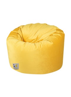 Buy Ultra-Soft Bean Bag Relaxing Chair Yellow 110x35x110cm in Saudi Arabia