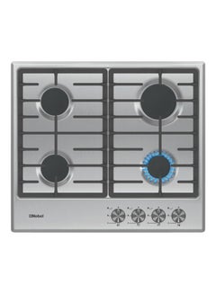 Buy Builtin - Hobs Stainless Steel 60Cm 4 Gas Burner Ffd Cast Iron Grids NBH6401SSH NBH6401SSH Silver in UAE