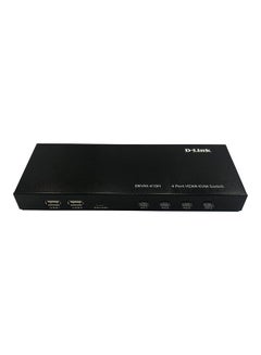 Buy 4-Port HDMI Switch Support 4K Resolution Control With Single Monitor Black in Saudi Arabia