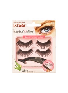 Buy Haute Couture Eyelashes Duo Pack With Applicator Multicolour in UAE