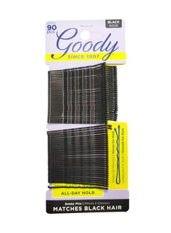 Buy 90-Piece Bobby Pins Black 16.5cm in UAE