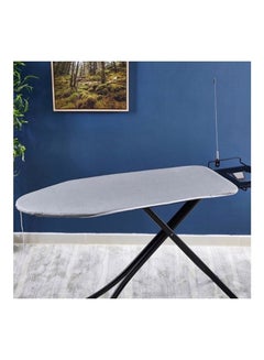 Buy Camille Fire Retardant Ironing Board Cover With Drawstring Grey/Black 122x38cm in UAE