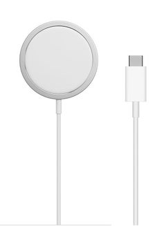 Buy Fast Charging Wireless Charger For iPhone 12/12 Pro White in UAE