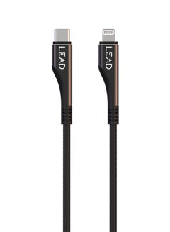 Buy Leopard S1 USB Type-C To Lightning Cable Black in Saudi Arabia