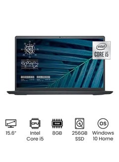 اشتري Vostro 3510 Laptop With 15.6-Inch FHD Display, Intel Core i5-1035G1 Processor / 8GB RAM / 256GB SSD / Intel UHD Graphics / Win 10 Home / English/Arabic Grey في الامارات
