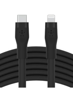 Buy BoostCharge Pro Flex Silicone USB Type C To Lightning Cable (3M/10Ft), MFI Certified iPhone Cable 20W Fast Charging Power Delivery For iPhone 14/14 Plus, 13, 12, Pro, Max, Mini, Se, iPad And More Black in UAE
