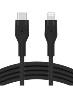Buy BoostCharge Pro Flex Silicone USB C To Lightning Cable, MFI Certified iPhone Cable 20W Fast Charging Power Delivery For iPhone 15, 14, 13, 12, Pro, Plus, Pro Max, Mini, iPad And More - (1M) Black in Saudi Arabia
