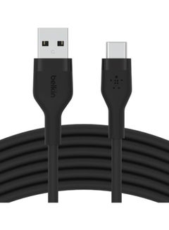 Buy Belkin Boostcharge Flex Silicone Usb Type C To A Cable (3M/10Ft), Usb Usb-If Certified Usb-C Charging Cable For Ipad Pro, Galaxy S21, Ultra, Plus, Note 20, Pixel, And More - Black Black in Saudi Arabia
