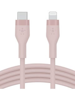 Buy BoostCharge Pro Flex Silicone USB C To Lightning Cable, MFI Certified iPhone Cable 20W Fast Charging Power Delivery For iPhone 15, 14, 13, 12, Pro, Plus, Pro Max, Mini, iPad And More - (1M) Pink in UAE