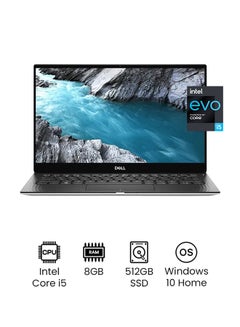 اشتري جهاز ألترابوك XPS 13 9305 عالي الأداء بشاشة مقاس 13.3 بوصة بدقة كاملة الوضوح ومعالج كور i5-1135G7 من الجيل الحادي عشر/ ذاكرة رام سعة 8 جيجابايت/ محرك أقراص SSD سعة 512 جيجابايت/ بطاقة رسومات إنتل أيريس XE/ نظام ويندوز 10 هوم/ إصدار عالمي الإنجليزية/العربية فضي في الامارات